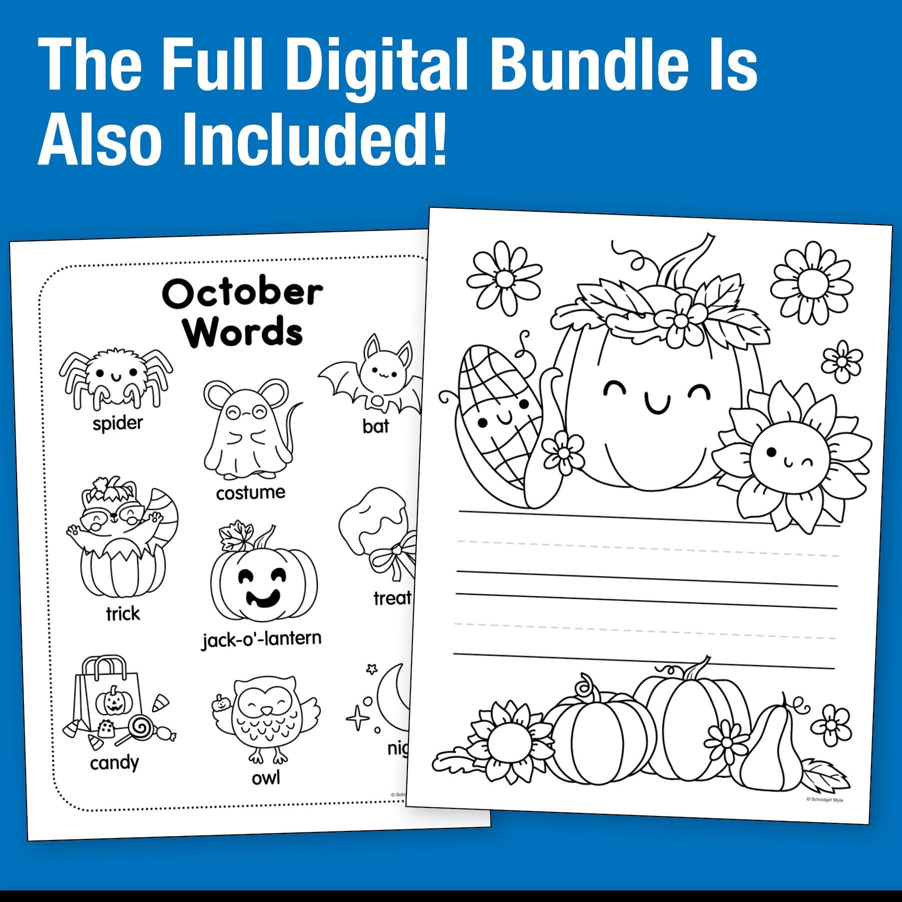 Big Book of October Second Grade Thematic Unit Bundle