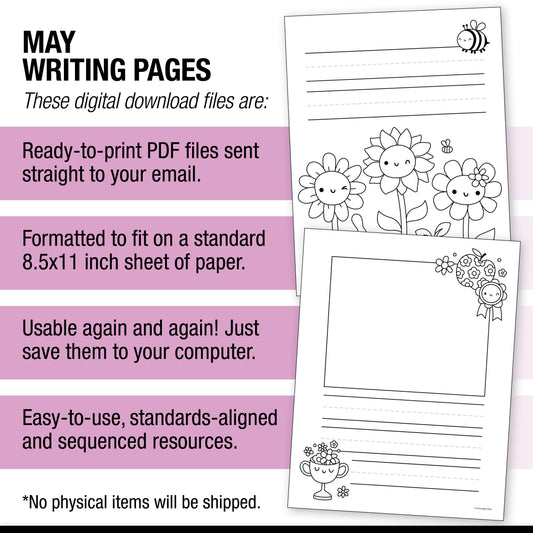 Printable May Writing Pages