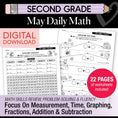 Load image into Gallery viewer, Printable Second Grade May Daily Math

