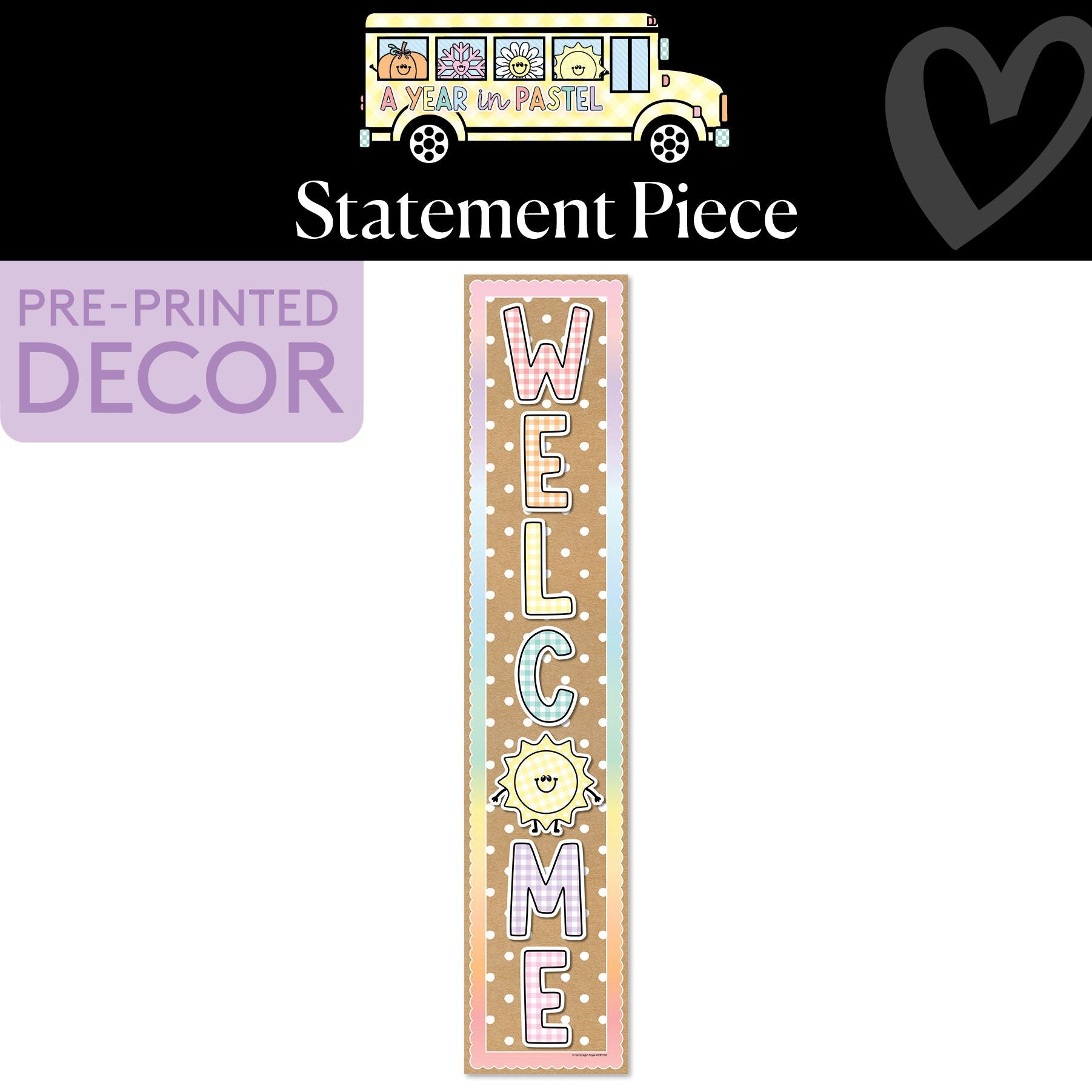 Welcome Statement Piece | A Year In Pastel