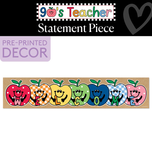 Welcome Retro Statement Piece | 90s Teacher