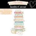 Load image into Gallery viewer, Book Stack Calming Jumbo Cutout | Miss Honey's Cottage Classroom
