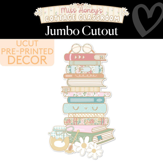 Book Stack Calming Jumbo Cutout | Miss Honey's Cottage Classroom