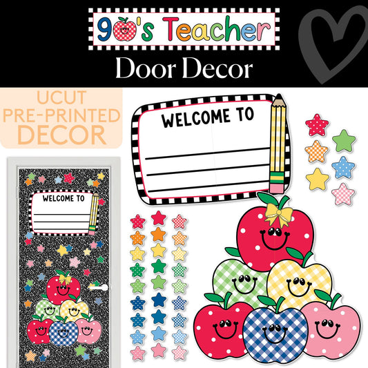 Retro Door Decor | 90s Teacher
