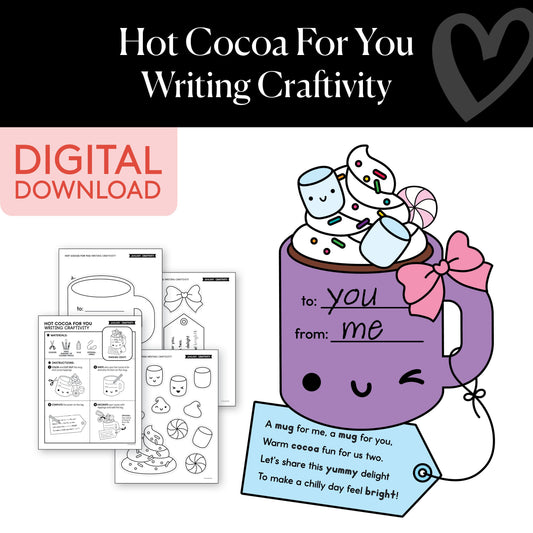 Printable January Hot Cocoa For You Craftivity