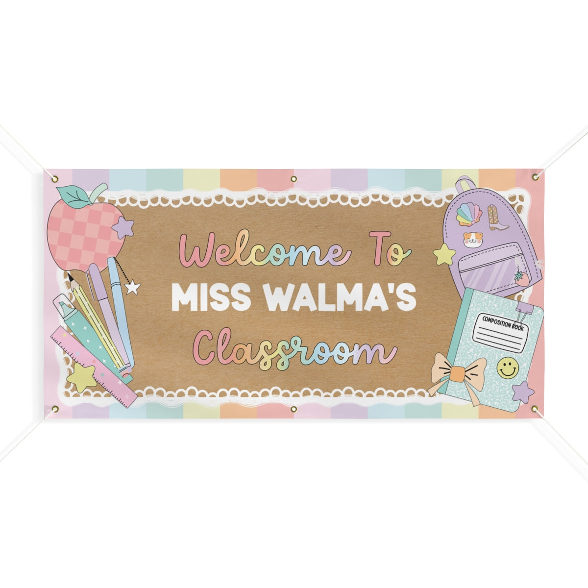 Pastel Dreams Personalized Classroom Banner | Banner Bar