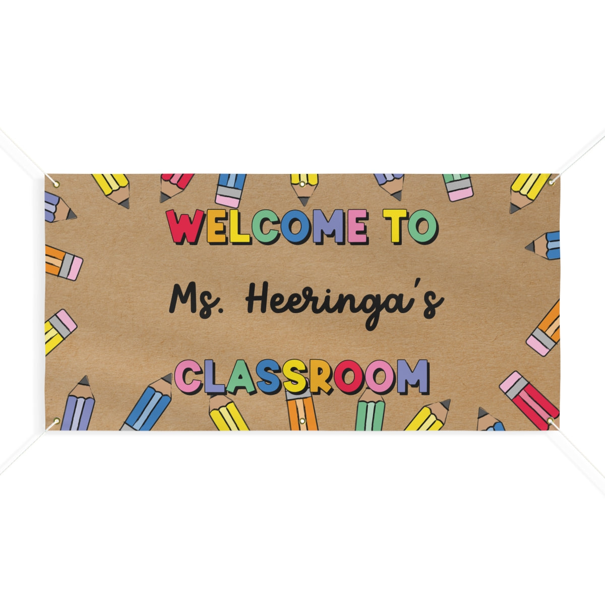 Pencil Party Personalized Classroom Banner | Banner Bar