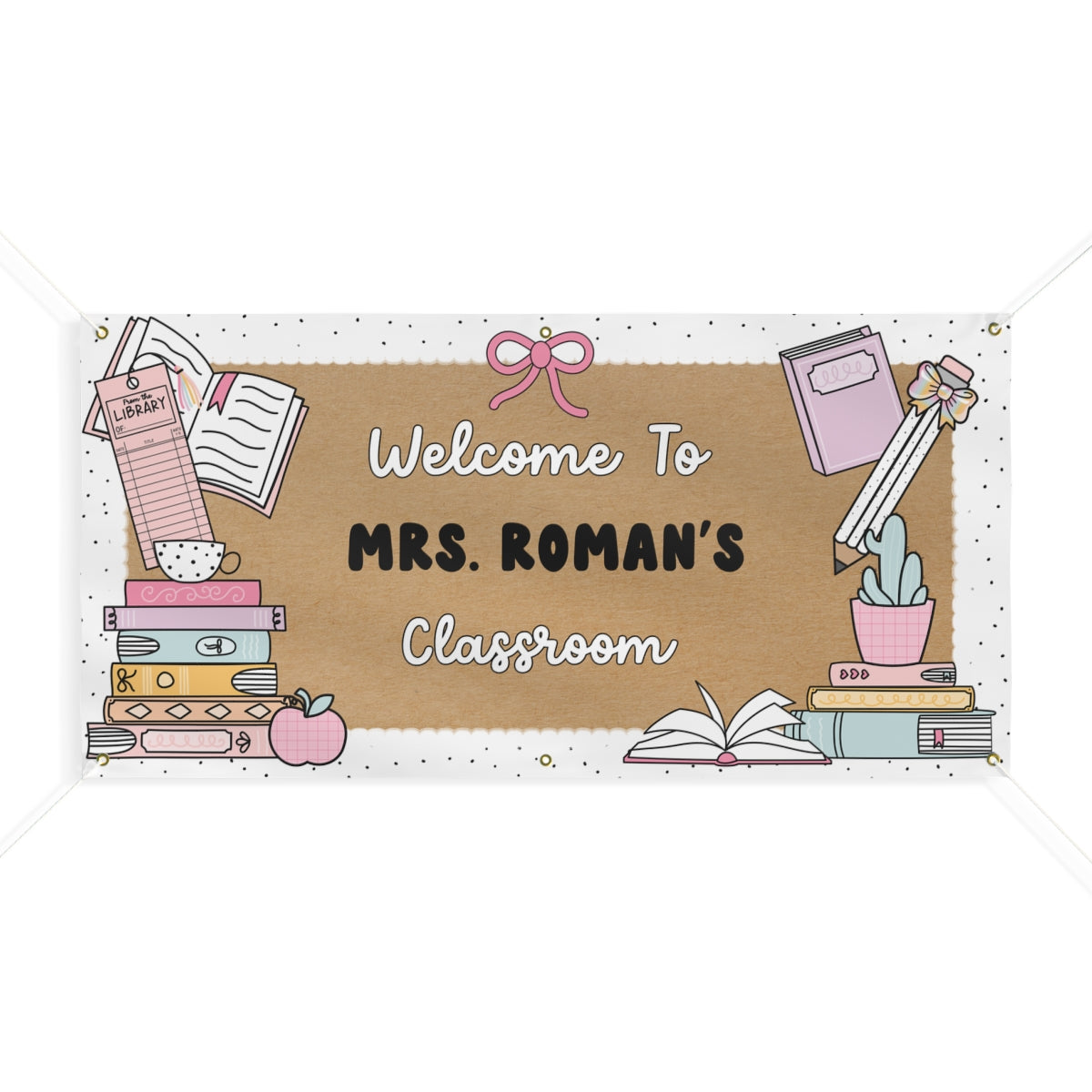 Just One More Chapter Personalized Banner | Banner Bar