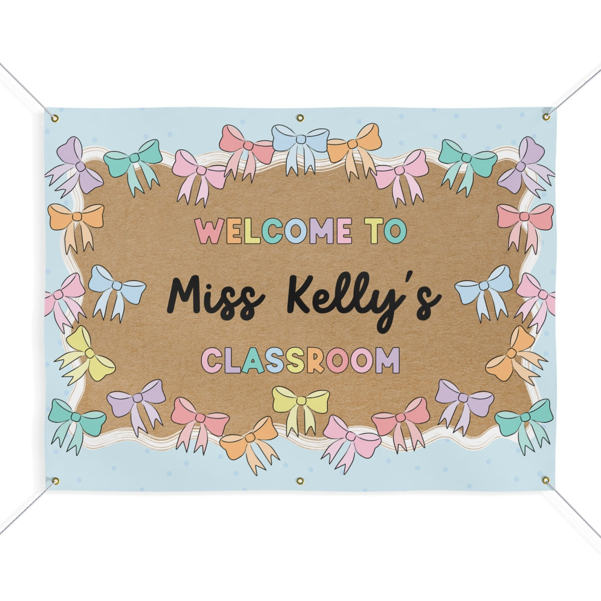 Dreamy Bows Personalized Banner | Banner Bar