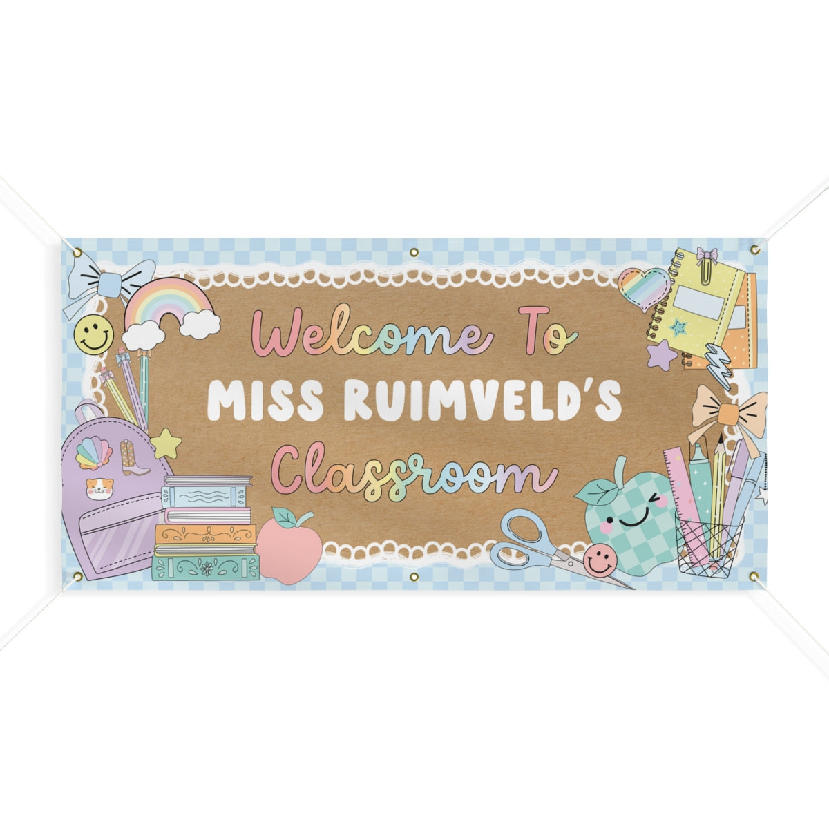 Pastel Pencil Dreams Personalized Classroom Banner | Banner Bar
