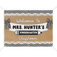 Load image into Gallery viewer, Pencil & Bows Personalized Classroom Banner | Banner Bar
