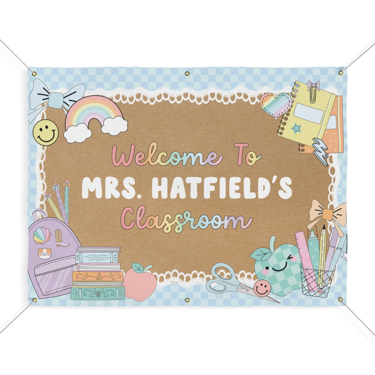 Pastel Pencil Dreams Personalized Classroom Banner | Banner Bar