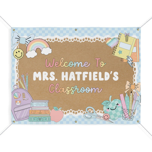Pastel Pencil Dreams Personalized Classroom Banner | Banner Bar