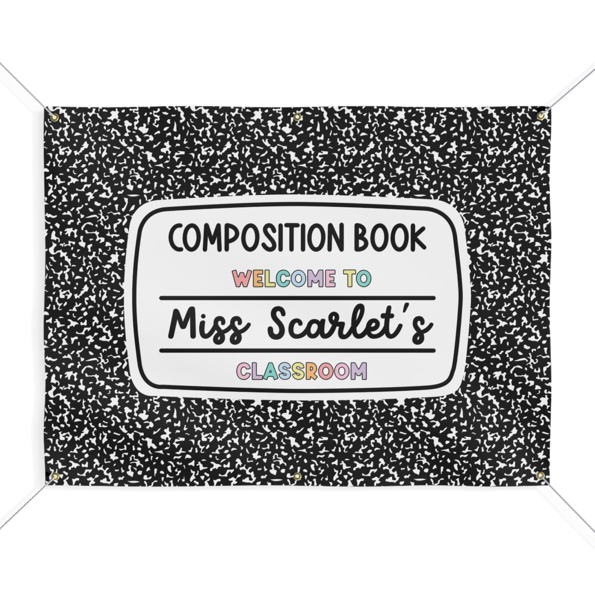 Composition Cutie Personalized Banner | Banner Bar
