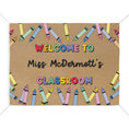 Load image into Gallery viewer, Colorful Crayons Personalized Classroom Banner | Banner Bar
