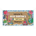 Load image into Gallery viewer, 90s Teacher Personalized Classroom Banner | Banner Bar
