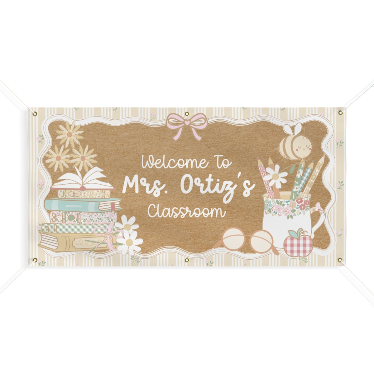 Blooming Classroom Personalized Banner | Banner Bar