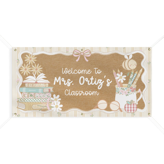 Blooming Classroom Personalized Banner | Banner Bar