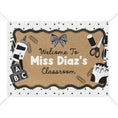 Load image into Gallery viewer, Pretty in Black & White Personalized Banner | Banner Bar
