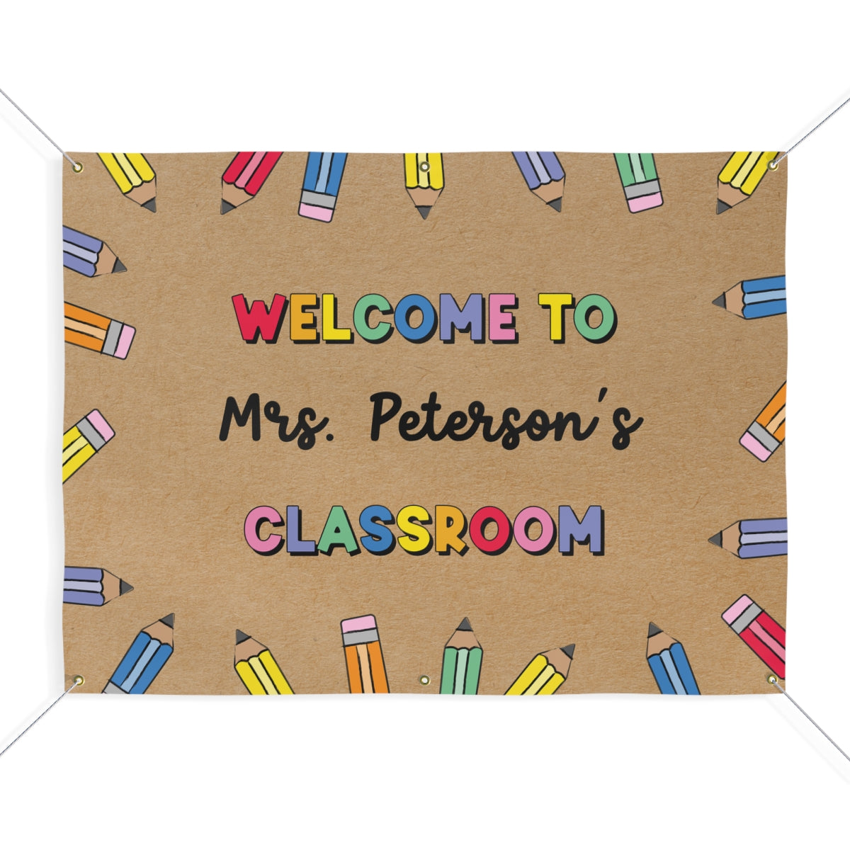 Pencil Party Personalized Classroom Banner | Banner Bar