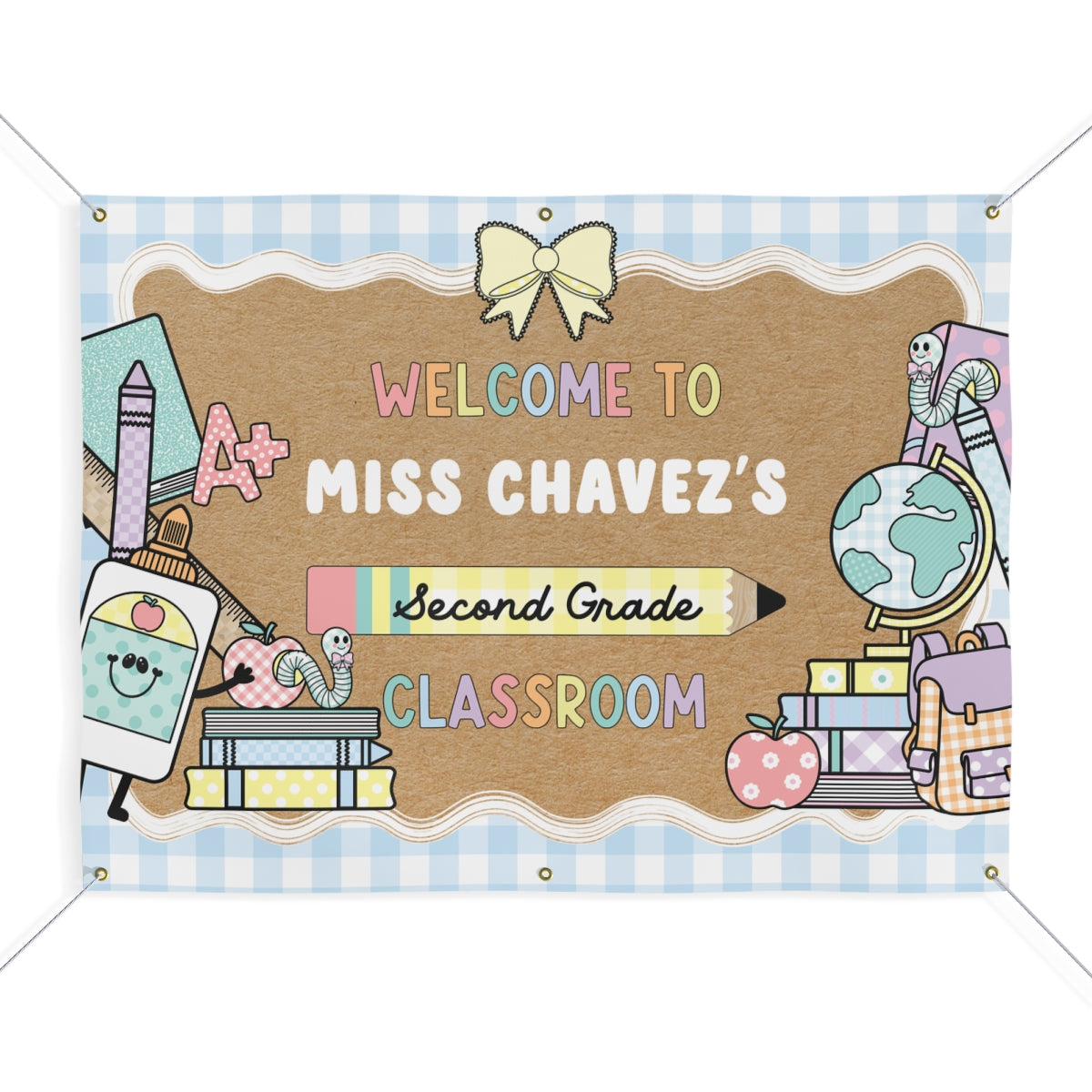 Back to School Pastel Cuties Personalized Banner | Banner Bar