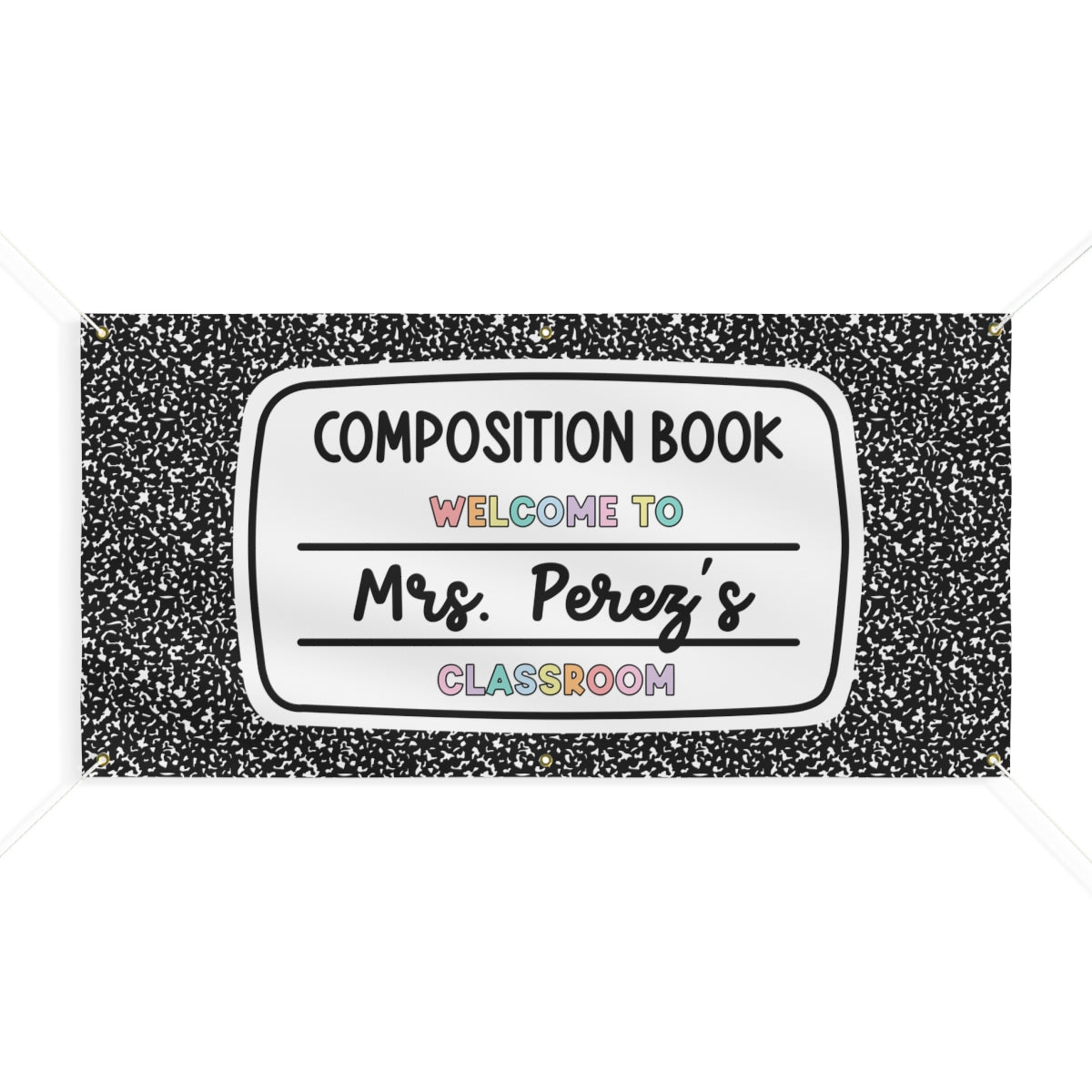 Composition Cutie Personalized Banner | Banner Bar