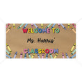 Load image into Gallery viewer, Colorful Crayons Personalized Classroom Banner | Banner Bar
