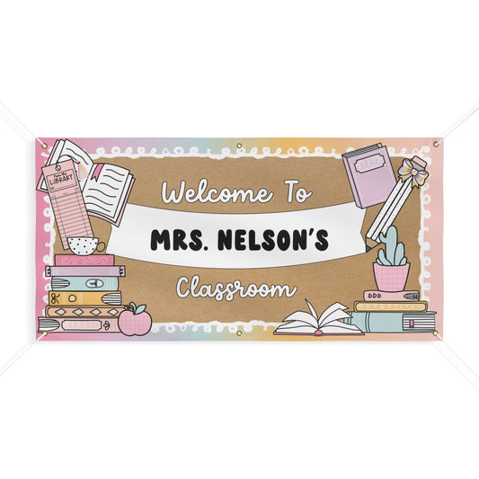 Cozy Book Club Classroom Personalized Banner | Banner Bar