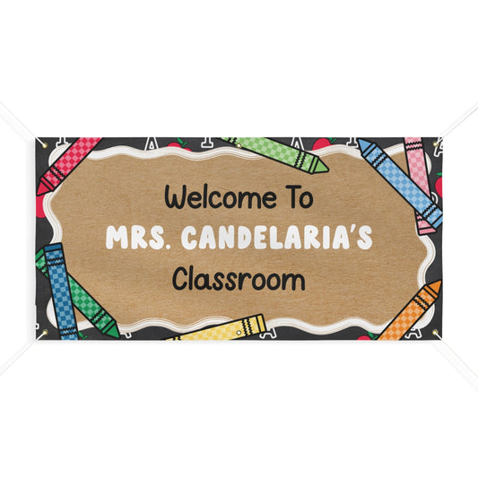 Apples and ABCs Personalized Classroom Banner | Banner Bar
