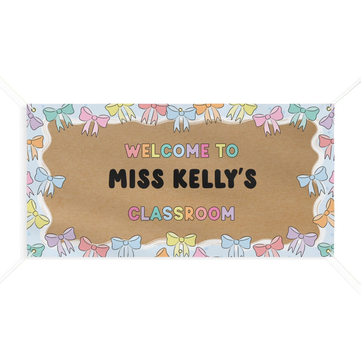 Dreamy Bows Personalized Banner | Banner Bar