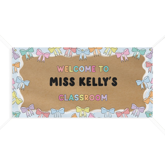 Dreamy Bows Personalized Banner | Banner Bar