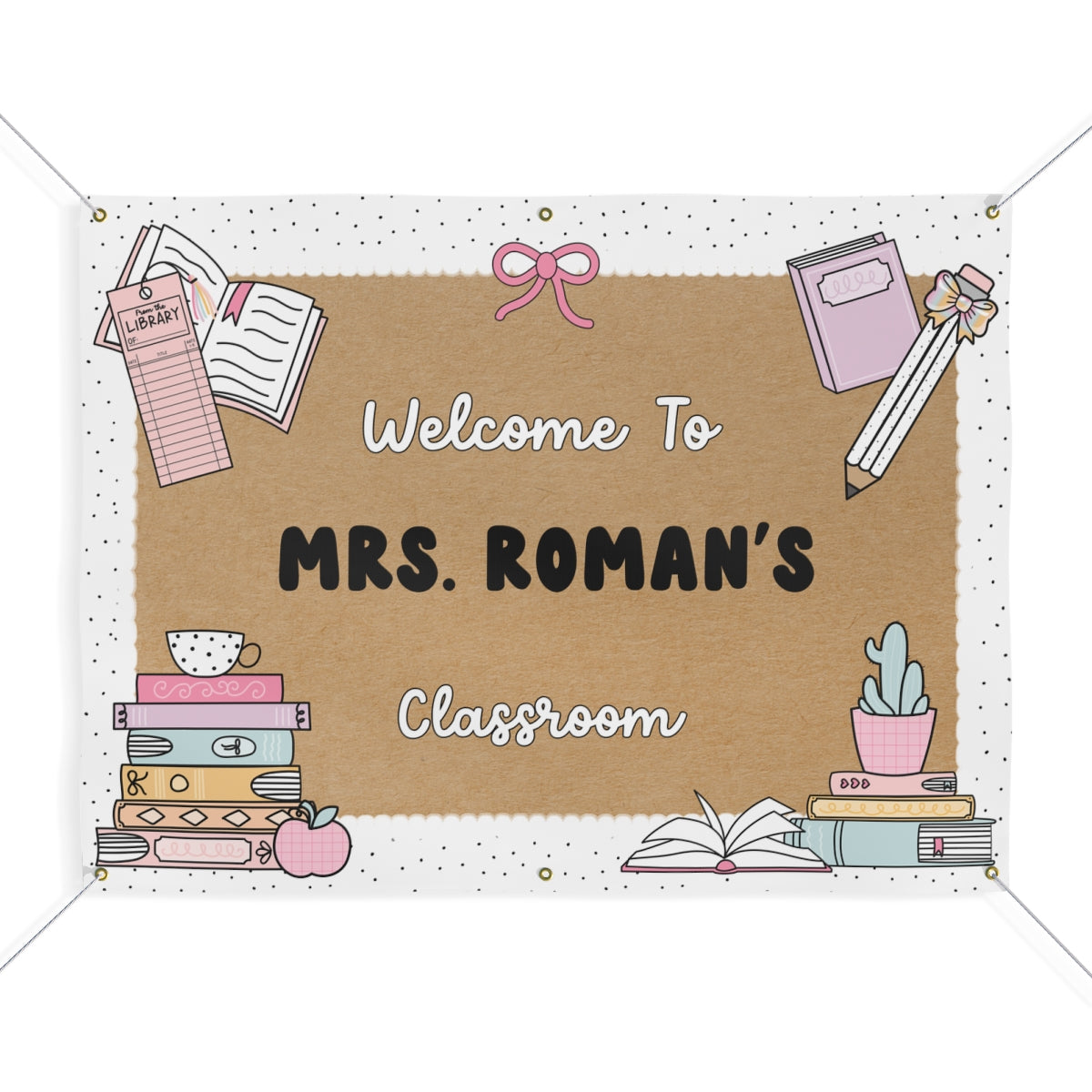 Just One More Chapter Personalized Banner | Banner Bar