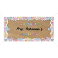 Load image into Gallery viewer, Pastel Rainbow Bows Personalized Banner | Banner Bar
