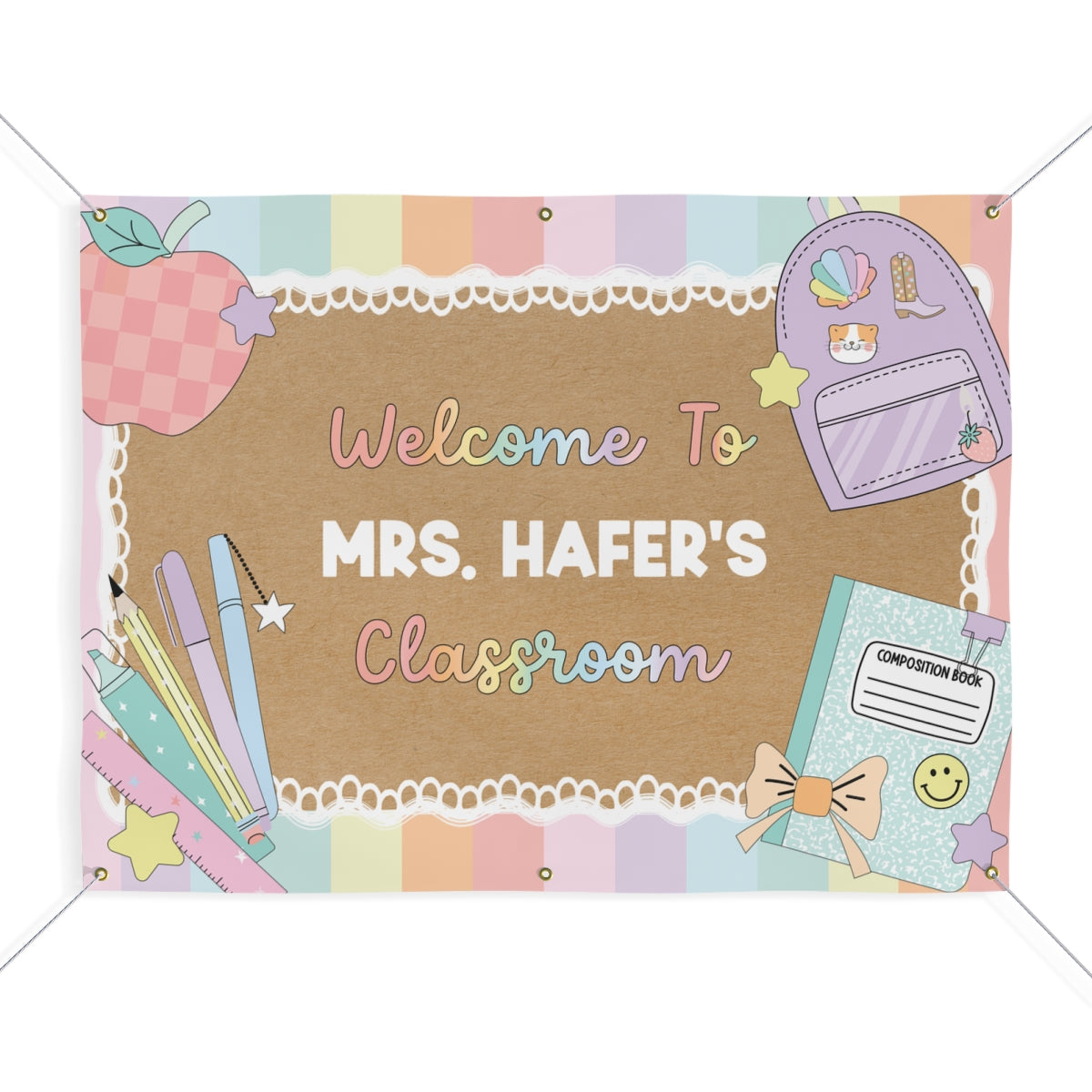 Pastel Dreams Personalized Classroom Banner | Banner Bar