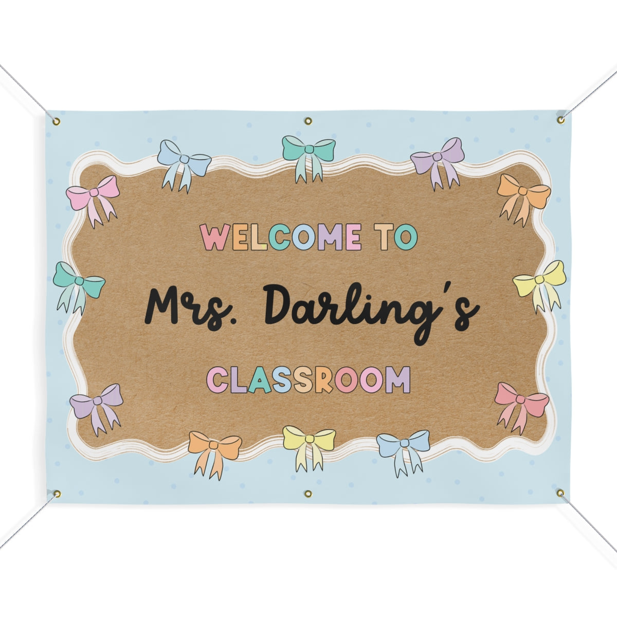 Sweet Pastels Personalized Classroom Banner | Banner Bar