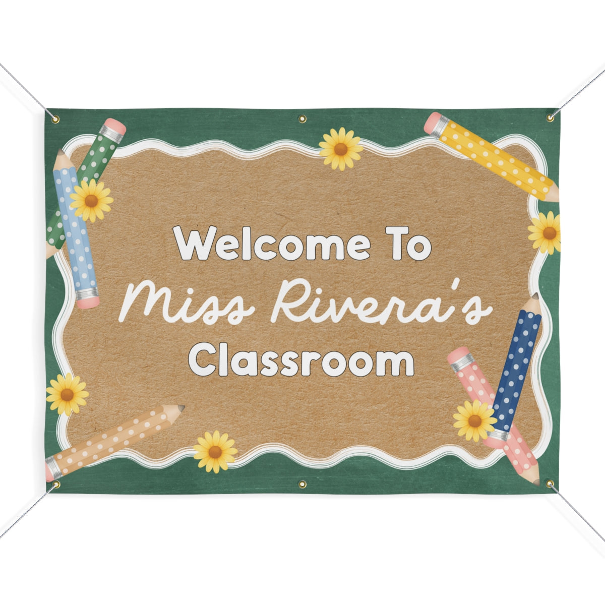 Chalkboard Charm Personalized Banner | Banner Bar