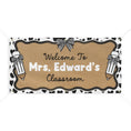 Load image into Gallery viewer, Pocketful of Hearts Personalized Vinyl Classroom Banner | Banner Bar
