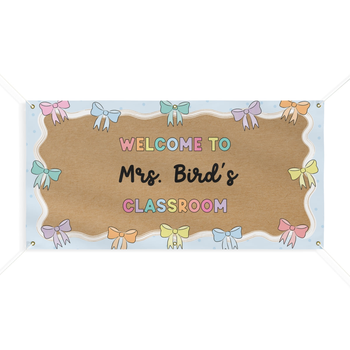 Sweet Pastels Personalized Classroom Banner | Banner Bar