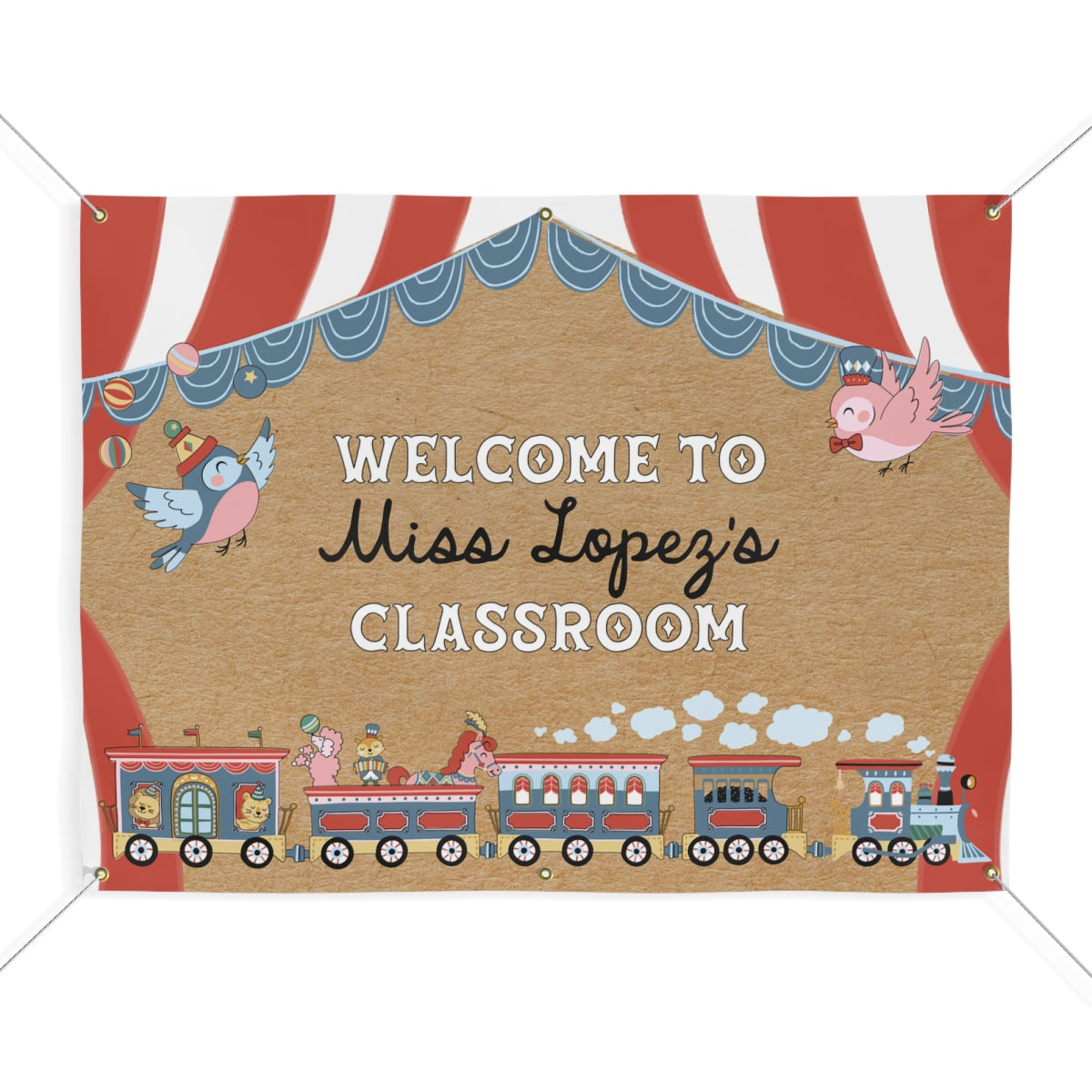 Under the Big Top Personalized Banner | Banner Bar