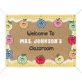 Load image into Gallery viewer, Schoolhouse Apples Personalized Banner | Banner Bar

