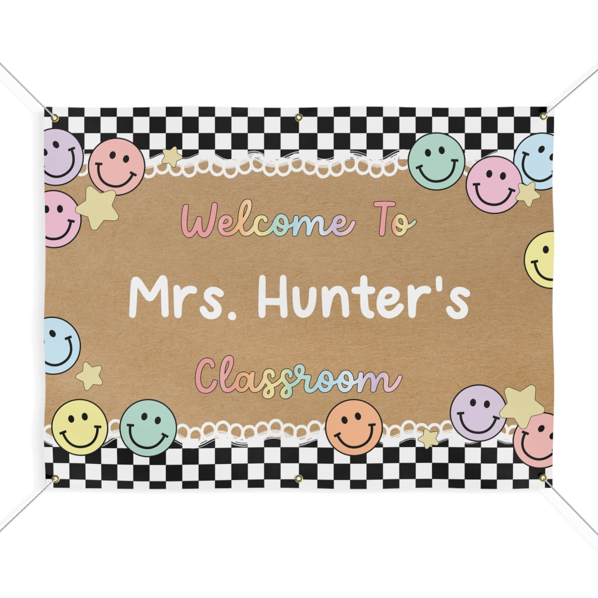 Smiles All Around Personalized Classroom Banner | Banner Bar