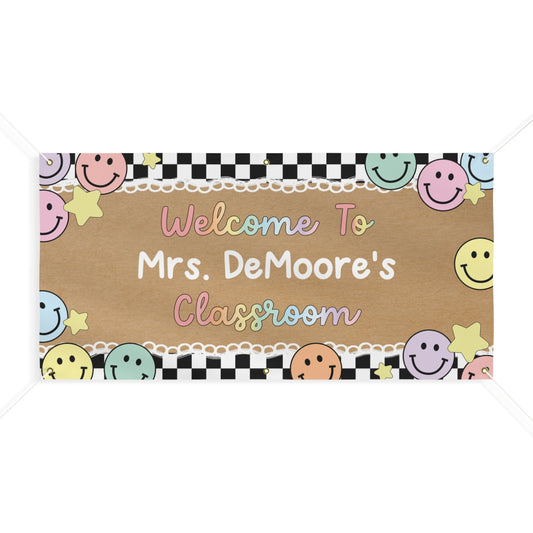 Smiles All Around Personalized Classroom Banner | Banner Bar