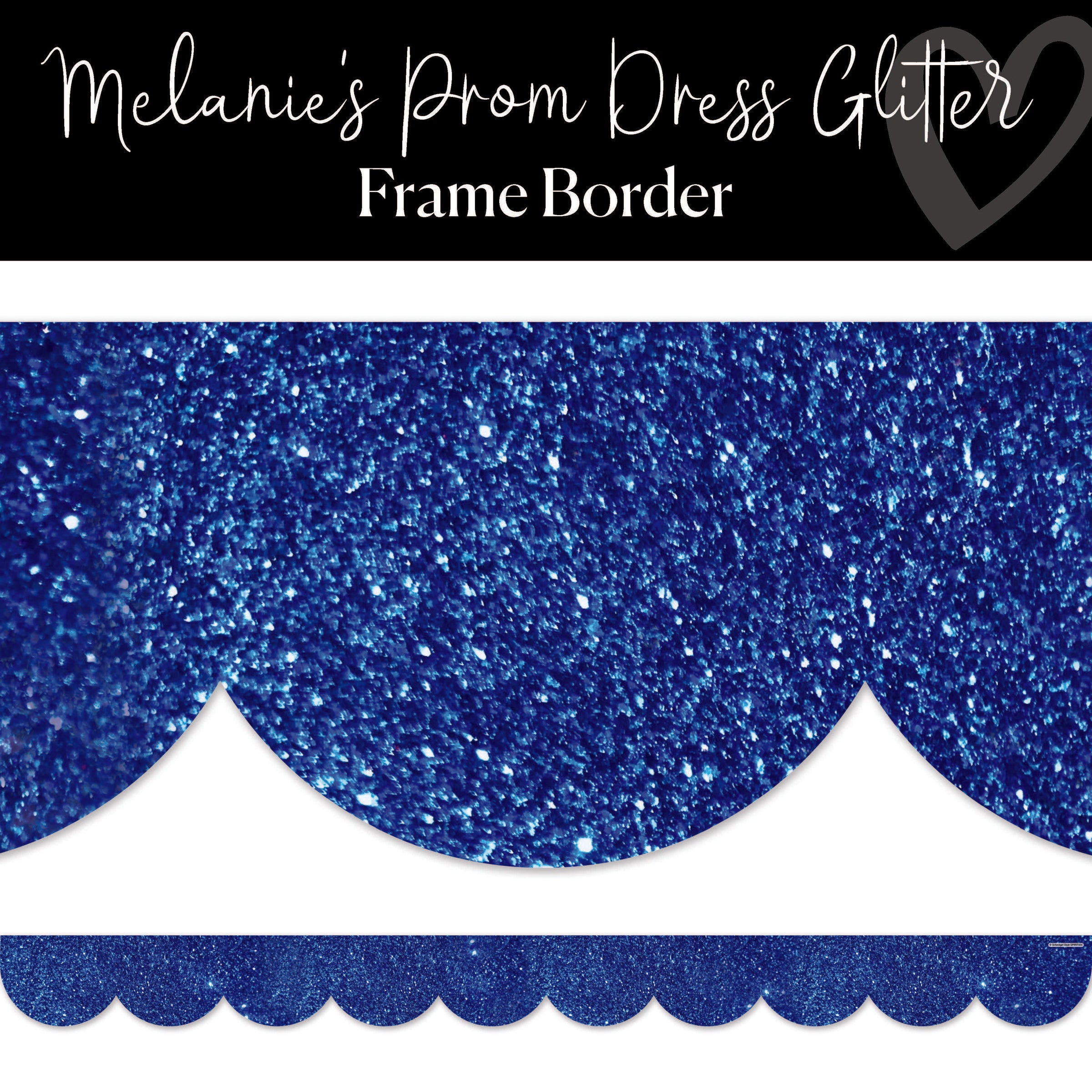 Melanie's Prom Dress Glitter | Bulletin Board Borders | Schoolgirl Sty ...