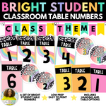 Bright Rainbow Table Numbers