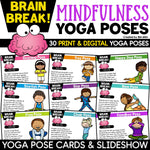 Mindfulness Activities Yoga Pose Cards Brain Breaks Calming Strategies SEL