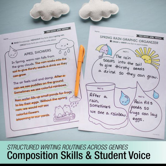 Printable First Grade April Daily Writing