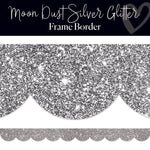 moondust silver glitter classroom border