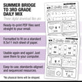 Load image into Gallery viewer, Printable Bridge To Third Grade Daily Mix Digital Summer Workbook
