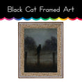 Load image into Gallery viewer, Black Cat Framed Art
