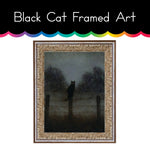 Black Cat Framed Art